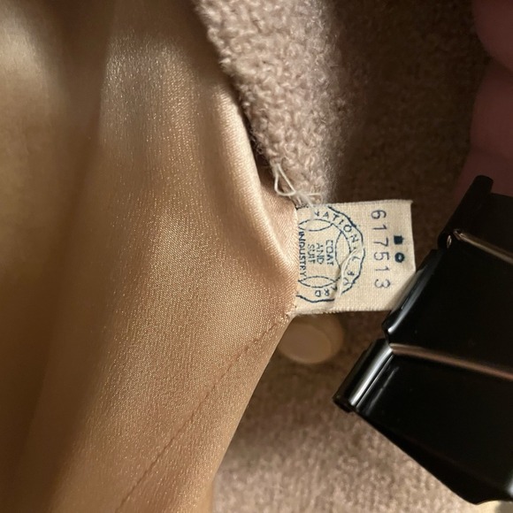 Vintage 50s 60s ROTHMOOR Wool Bouclé Coat with Mink Fur Collar | Pristine - Picture 11 of 14